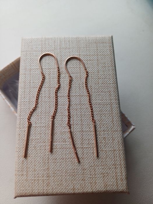 Серьги цепочка -протяжка