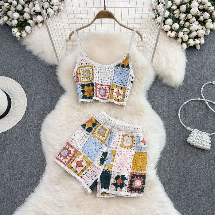 Вязаная двойка летняя