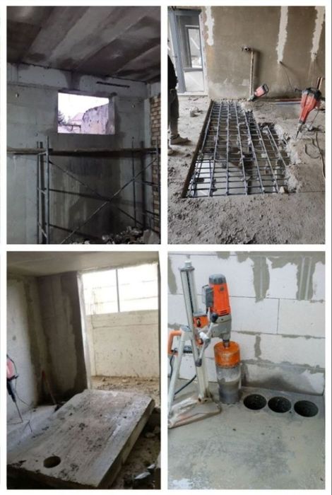 Beton teshish xizmati eshik ochish