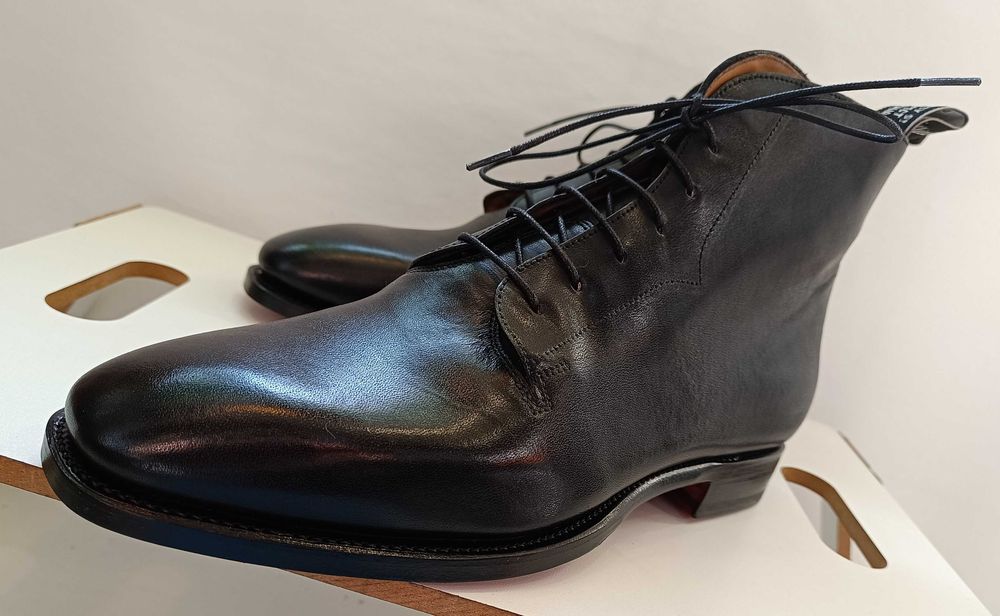 Ghete lace up de lux 43 44 43 R. M. Williams NOI lucrate manual piele