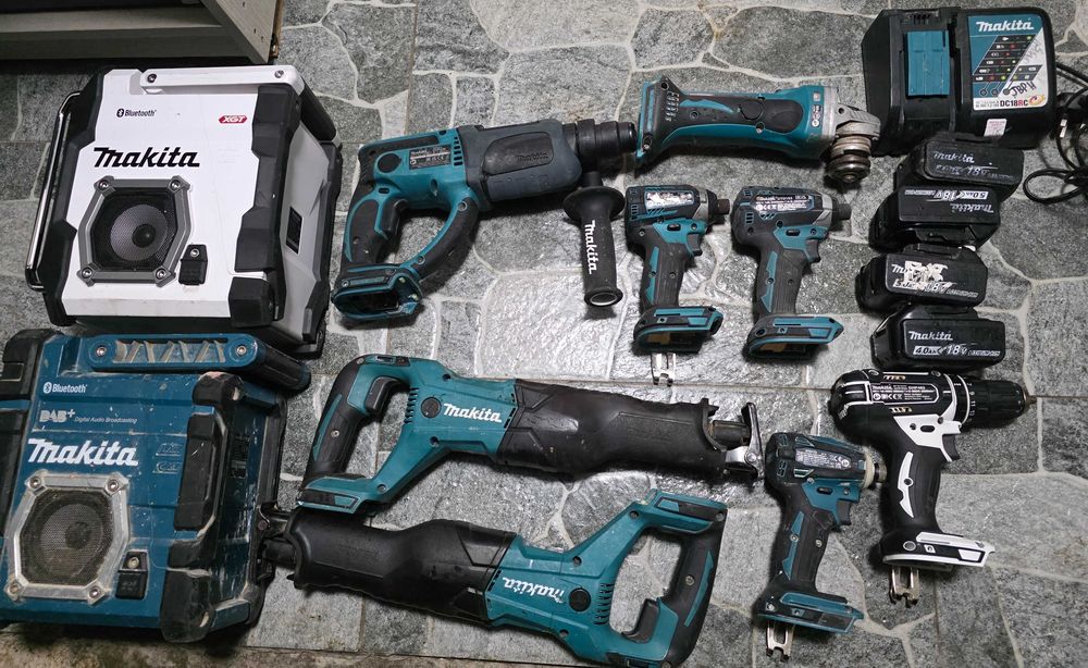 Makita, импакт, перфоратор, циркуляр , инструменти машини