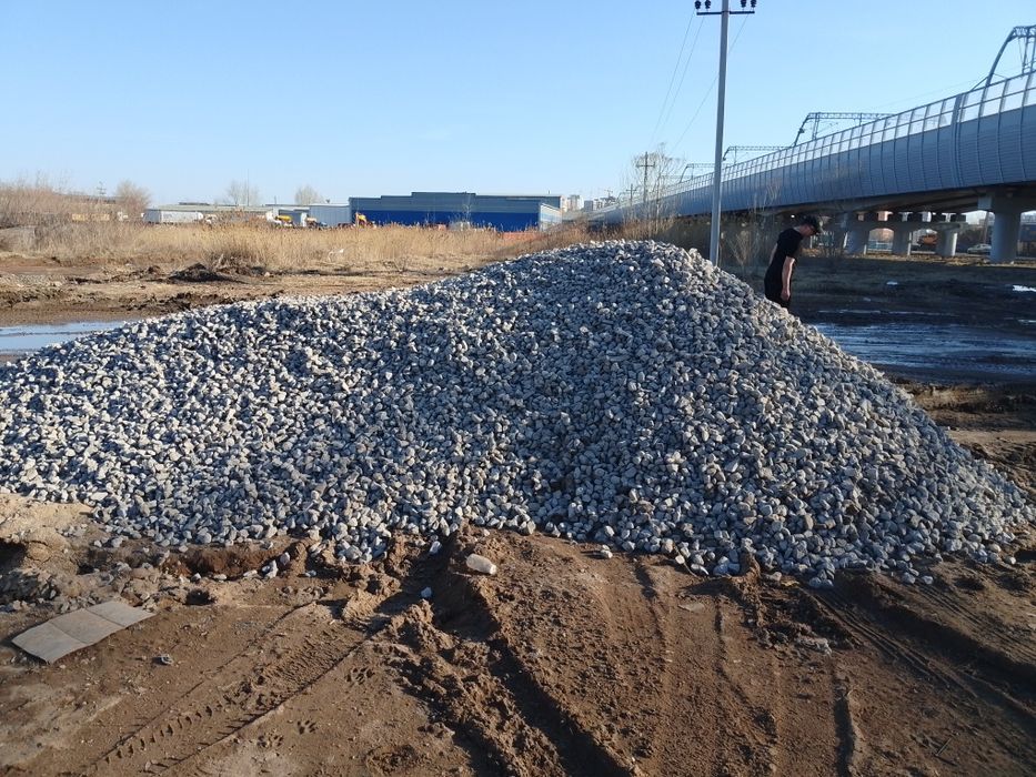 Песок, щебень, дресва, балласт, отсев