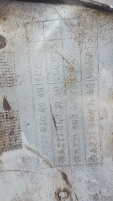 Mercedes 221 передний бампер