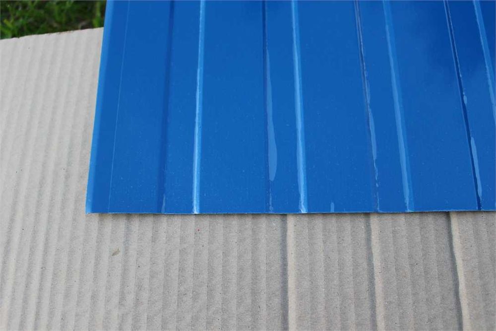 Облицовъчна пластифицирана трапецовидна ламарина TR2x60-1200