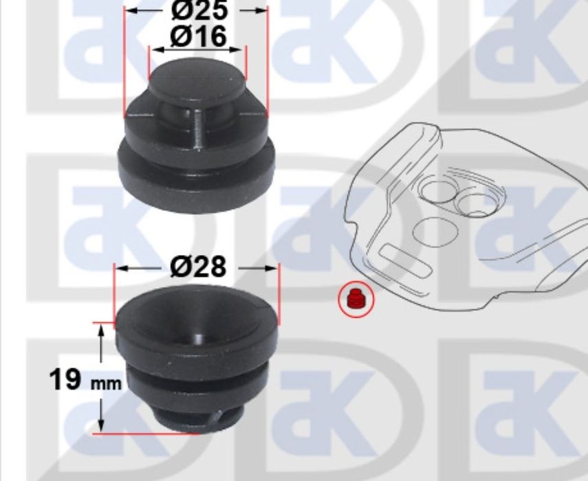 Тампони кора двигател Mazda