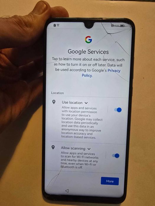 Huawei P30 Lite (ec. spart) utilizat/128 Gb. intern + loc card