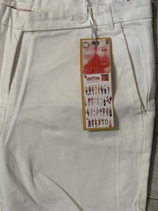 Pantalonii albi YesMiss (noi cu etichetă)