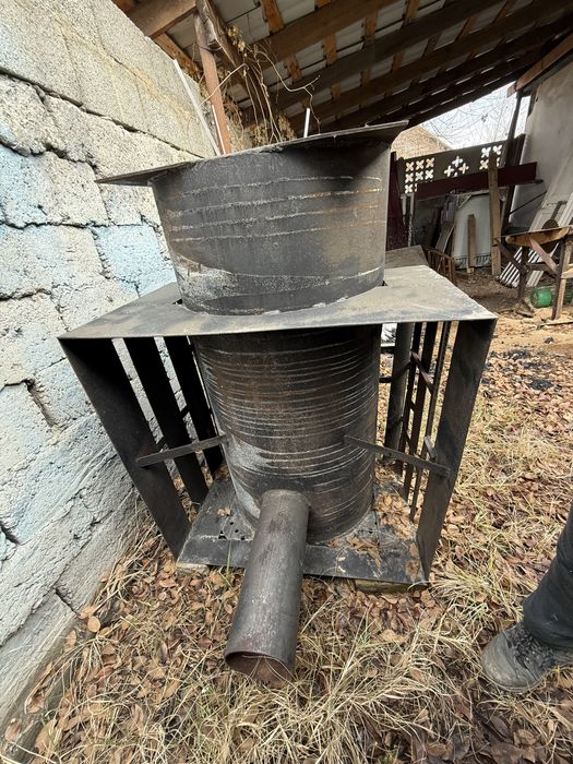 Большая печь для бани. Новая