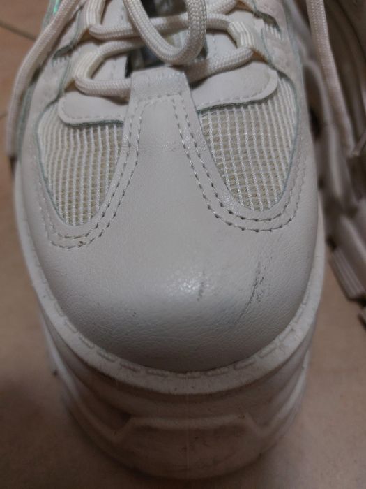 Дамски бежови високи маратонки