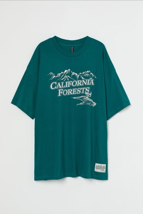 Tricou verde oversized H&M
