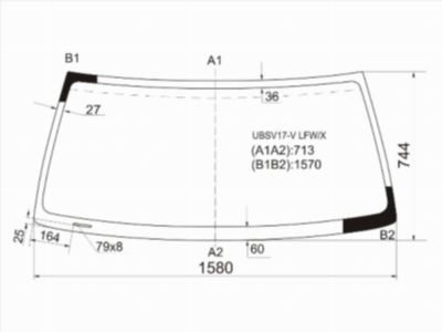 Стекло лобовое  Isuzu Trooper