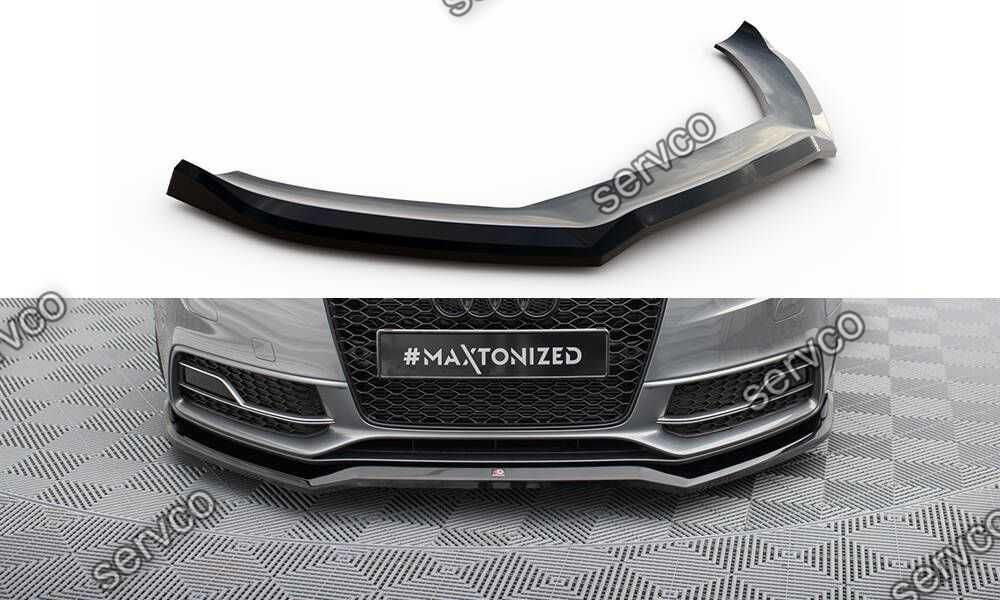 Prelungire splitter bara fata Audi S5 A5 S-Line Coupe Sportback 8T Facelift 2011-2016 v24 - Maxton Design