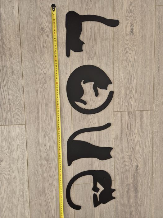 Decoratiune de perete love - pisici