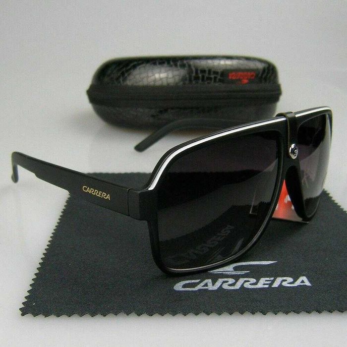 Слънчеви очила Carrera Черни и Червени Правоъгълни UV 400 Големи Нови