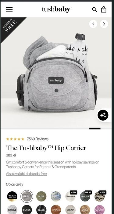 Port bebe ergonomic Tushbaby