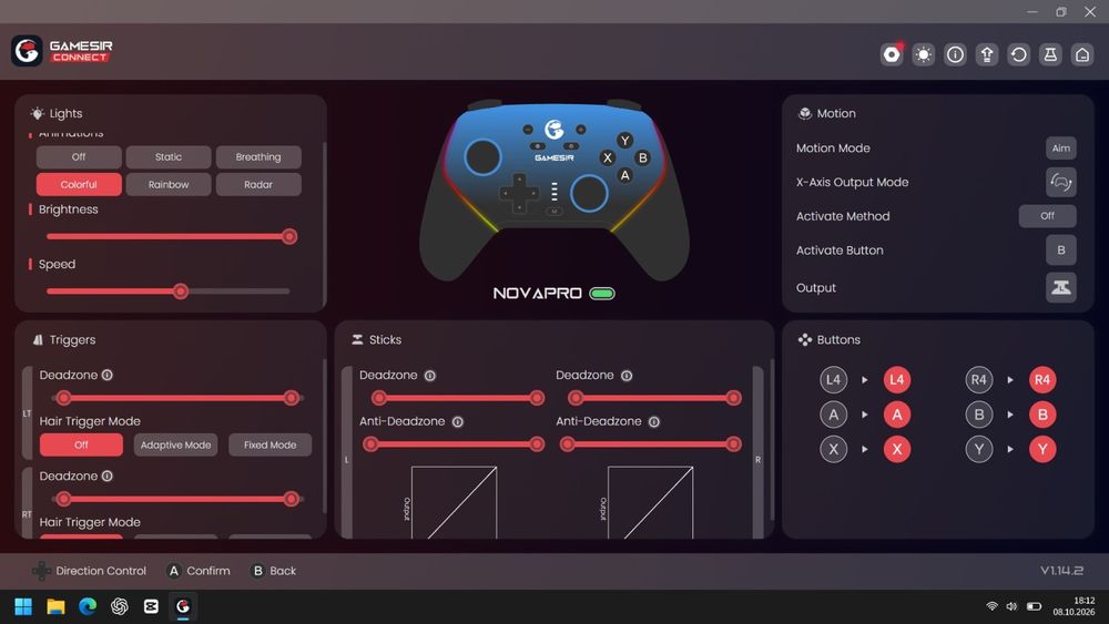 Vând controller gaming nou gamesir