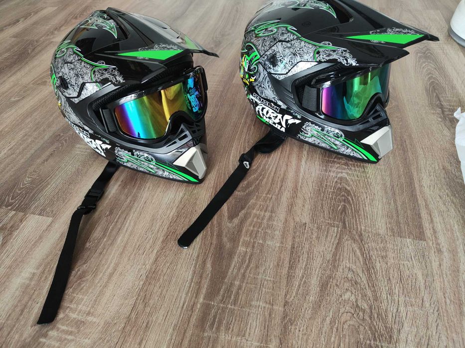 Cască moto copii off-road / cross / enduro, Casca de motocicleta, exterior off-road L sau XL + Ochelari Cadou