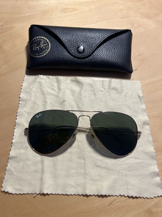 Ray-Ban Aviator RB3025 Large Metal 58mm Originali – Made in Italy – Stare Foarte Bună
