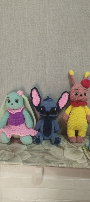 Вязаные игрушки плюшевые