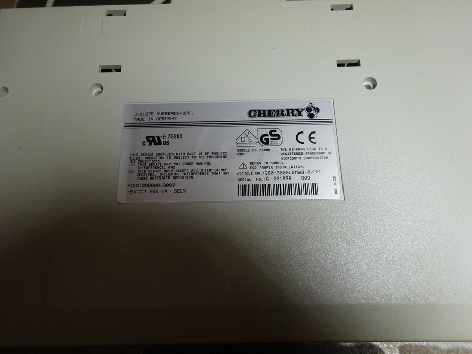 Tastatura pc mecanica retro/ Cherry MX 3000M /G80