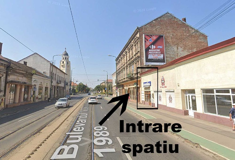 Inchiriez spatiu comercial stradal cu