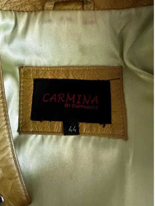 Geaca piele naturala -galben