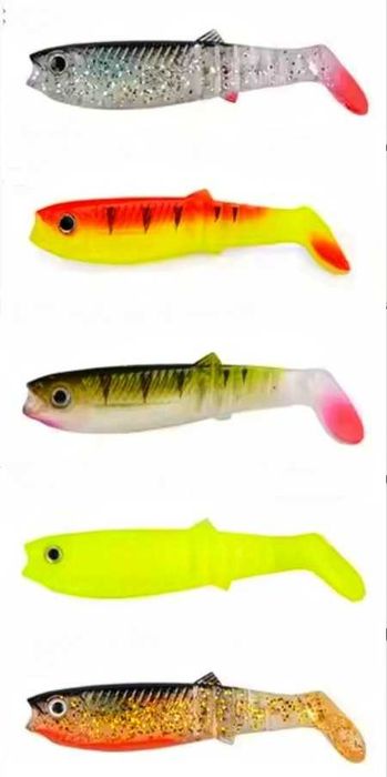 Микро клатушки за пъстърва Letoyo и силикони Cannibal Shad 8 см