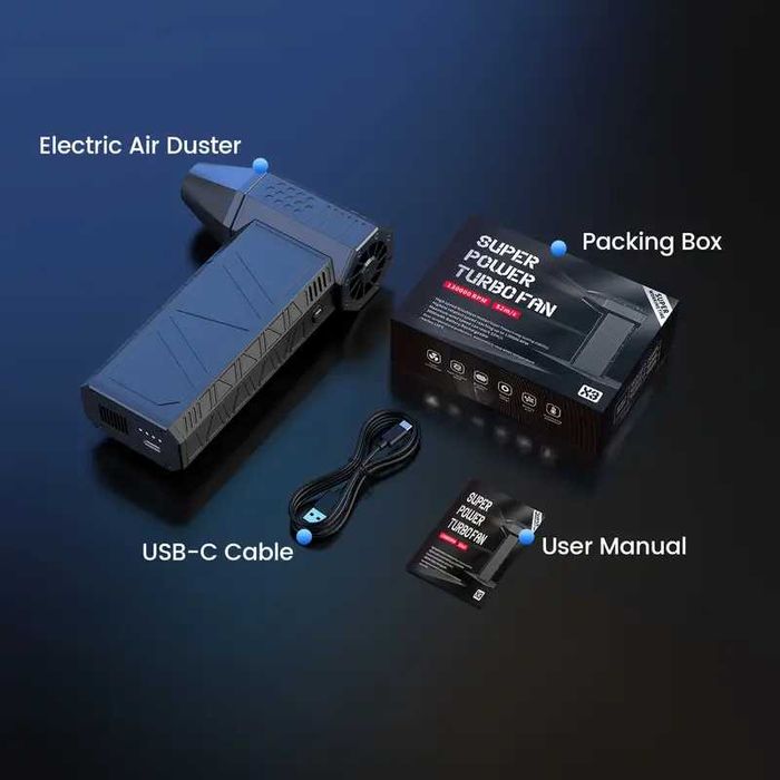 Suflanta Aer Comprimat Portabila X3 Turbo Jet Fan 130000RPM