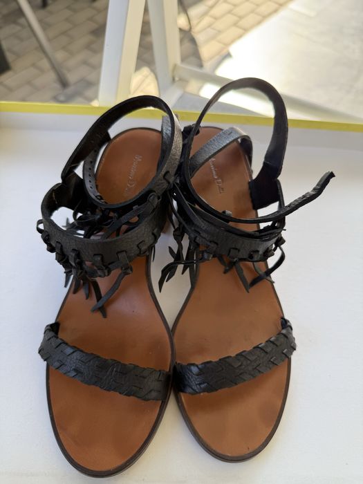 Sandale cu toc Massimo Dutti
