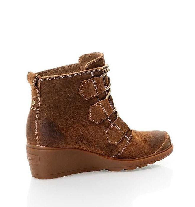 %ПРОМО%до 30.10!SOREL® № 36/37 – Дамски боти ест. велур с скосена плат