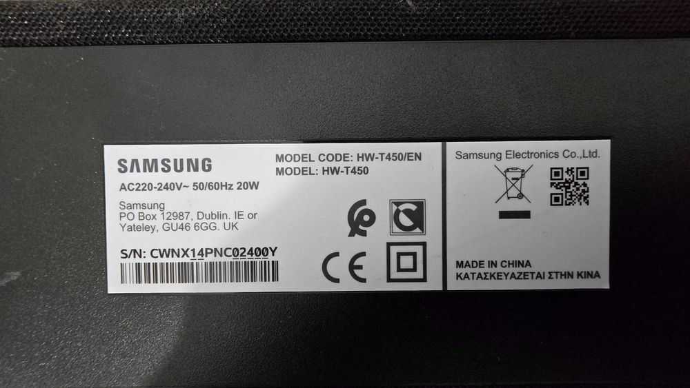 Soundbar Samsung WH-T450/EN 2.1 200w