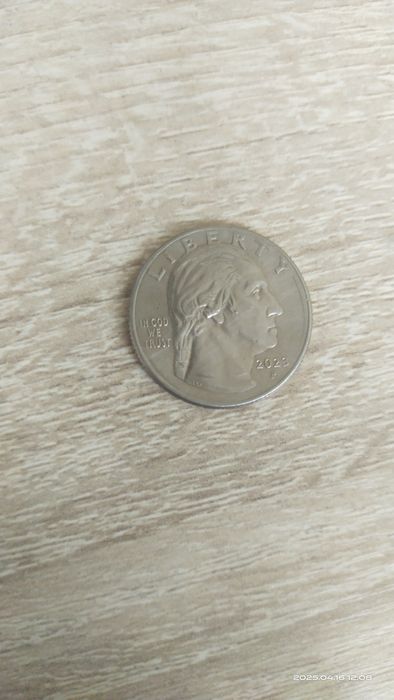 Продам юбилейную монету четверть доллара 2023 года