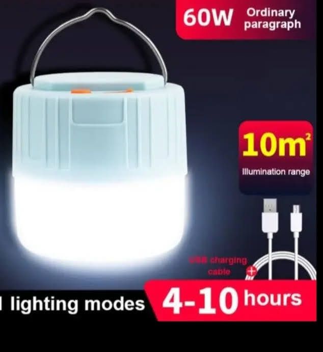 Мощна къмпинг лампа зареждаща се