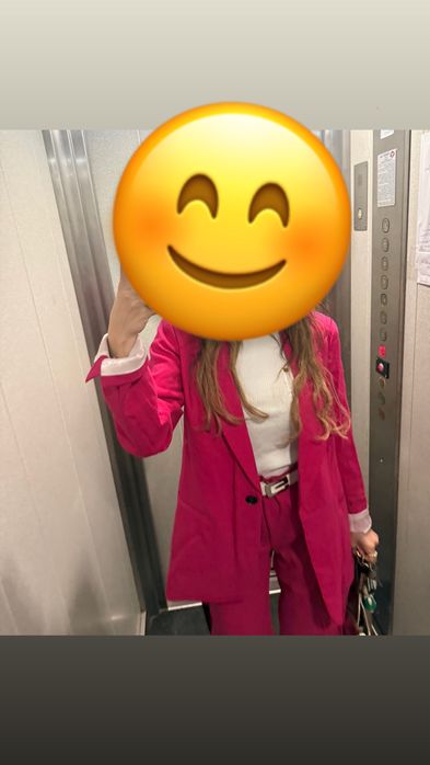 Zara fuchsia suit set XS/S- дамски костюм