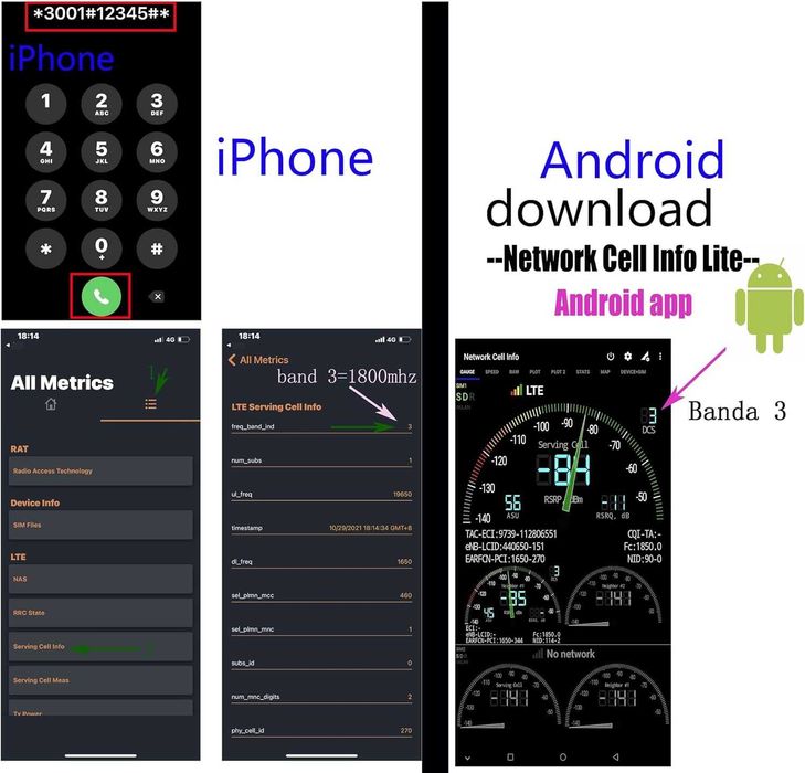 Усилвател на GSM сигнал Ретранслатор  2G, 3G, 900, 1800, 2100 MHz Band