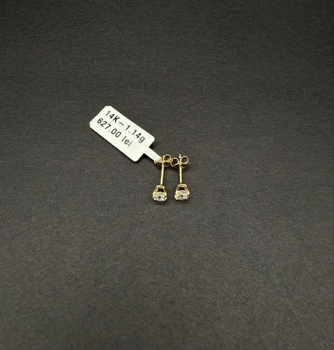 Bijuteria Royal cercei aur 14k 1.14 gr