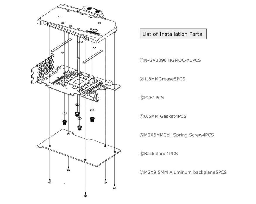 Bykski GPU Waterblock RGB pentru Gigabyte AORUS 4090 Master/Gaming OC + Backplate