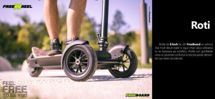 Trotineta electrica 3 roti KickBoard FreeBoard