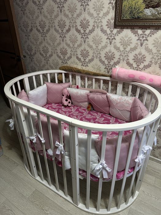 Кроватка - трансформер круглая