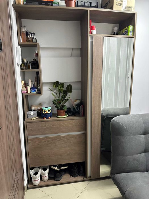 Cuier hol Irim Aspen, Stejar Cafea/Alb (Ofer transport pe Iasi)