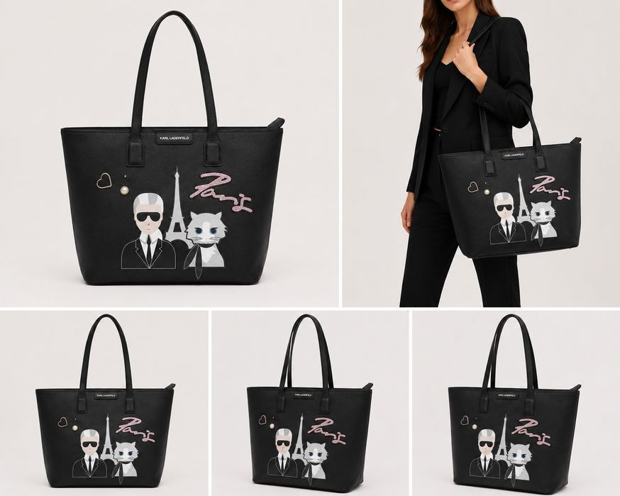 Karl Lagerfeld Paris Maybelle Tote оригинална дамска голяма чанта