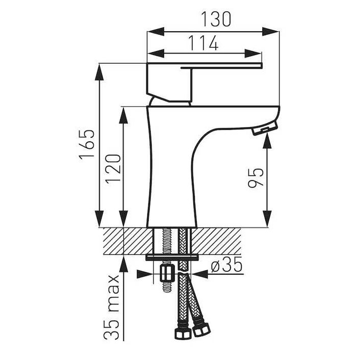 Baterie Lavoar Algeo Negru Black Hansgrohe Grohe Roca Premium Rovere