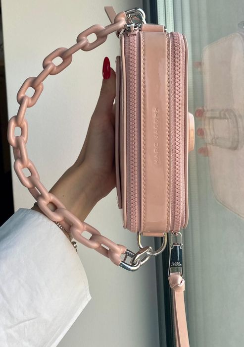Geanta Marc Jacobs The Snapshot Leather Crossbody Bag Originala