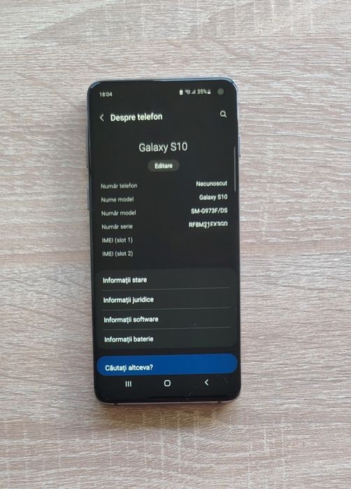 Samsung Galaxy S10 – 512 GB / 8 GB RAM – Aspect impecabil, display aftermarket