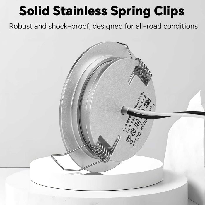 12V LED вградена таванна лампа за кемпер, 2.5W 6 броя CRI 93