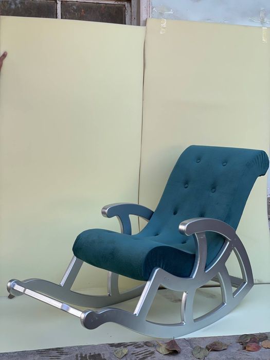 Кресло качалка мягкая для дома и офиса kreslo myahkiy kachalka