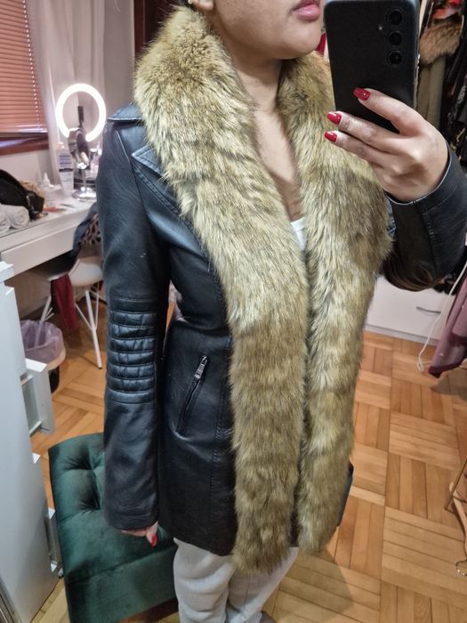 Jacket de imitație de piele