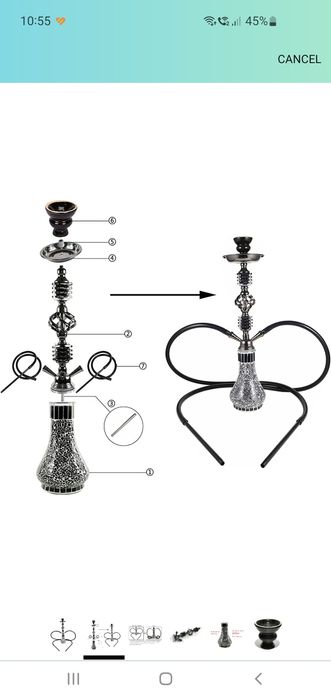 Narghilea Shisha Rman