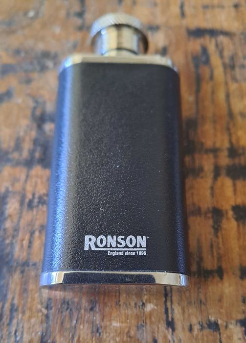 бутилка за алкохол манерка метал с кожа Ronson Ронсон