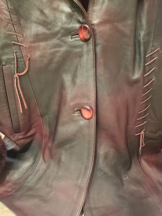 Дамско яке, естествена кожа